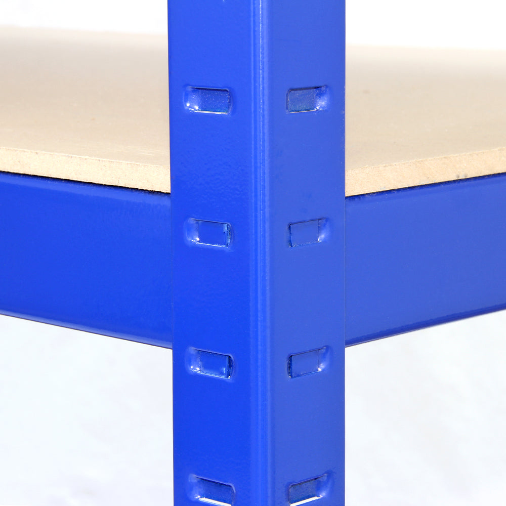 Monster Racking T-Rax Sterke Opbergrekken, Blauw, 120cm B, 60cm D, Set van 5