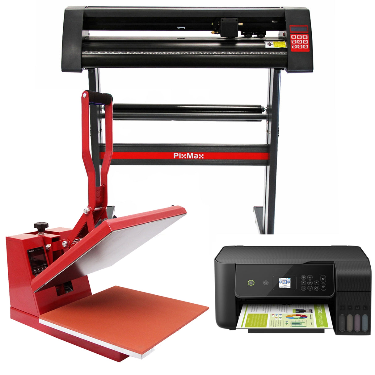 PixMax 38cm Hitte Pers,Vinyl Plotter, Printer