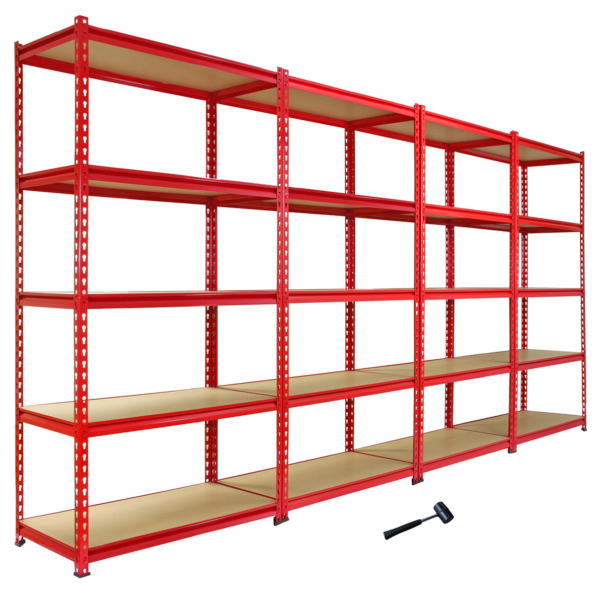 4 x Z-Rax Stellingkasten - 90x45x183 cm - Rood