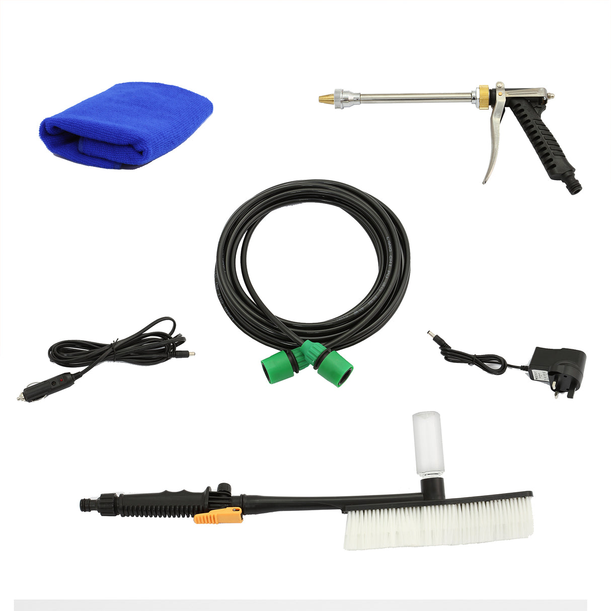 MAXBLAST Hogedrukspuit met 30l Opslagtank en Borstel