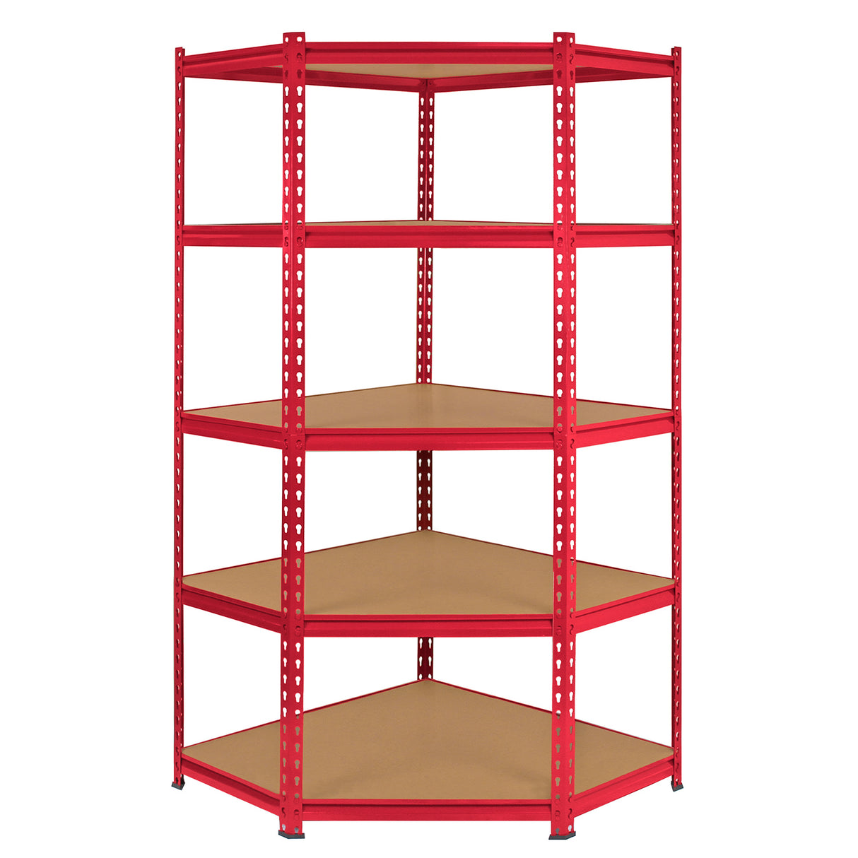 Z-Rax Hoek Stellingkast - 183x90x45cm - Rood