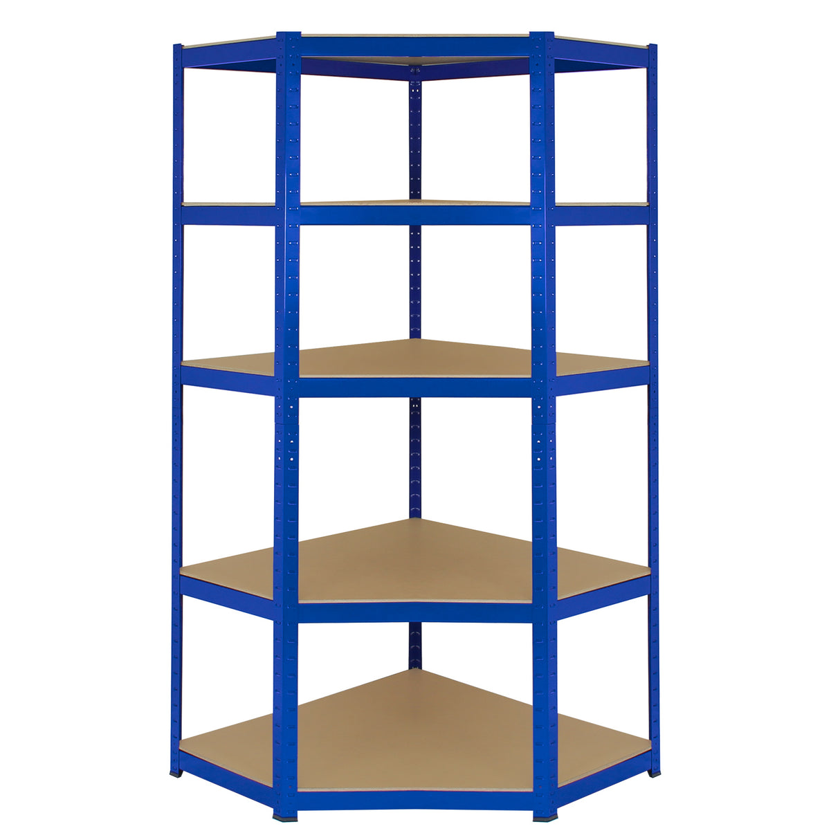 Monster Racking T-Rax Hoekstelling & 4 x 90cm Garage Opslagrekken - Blauw