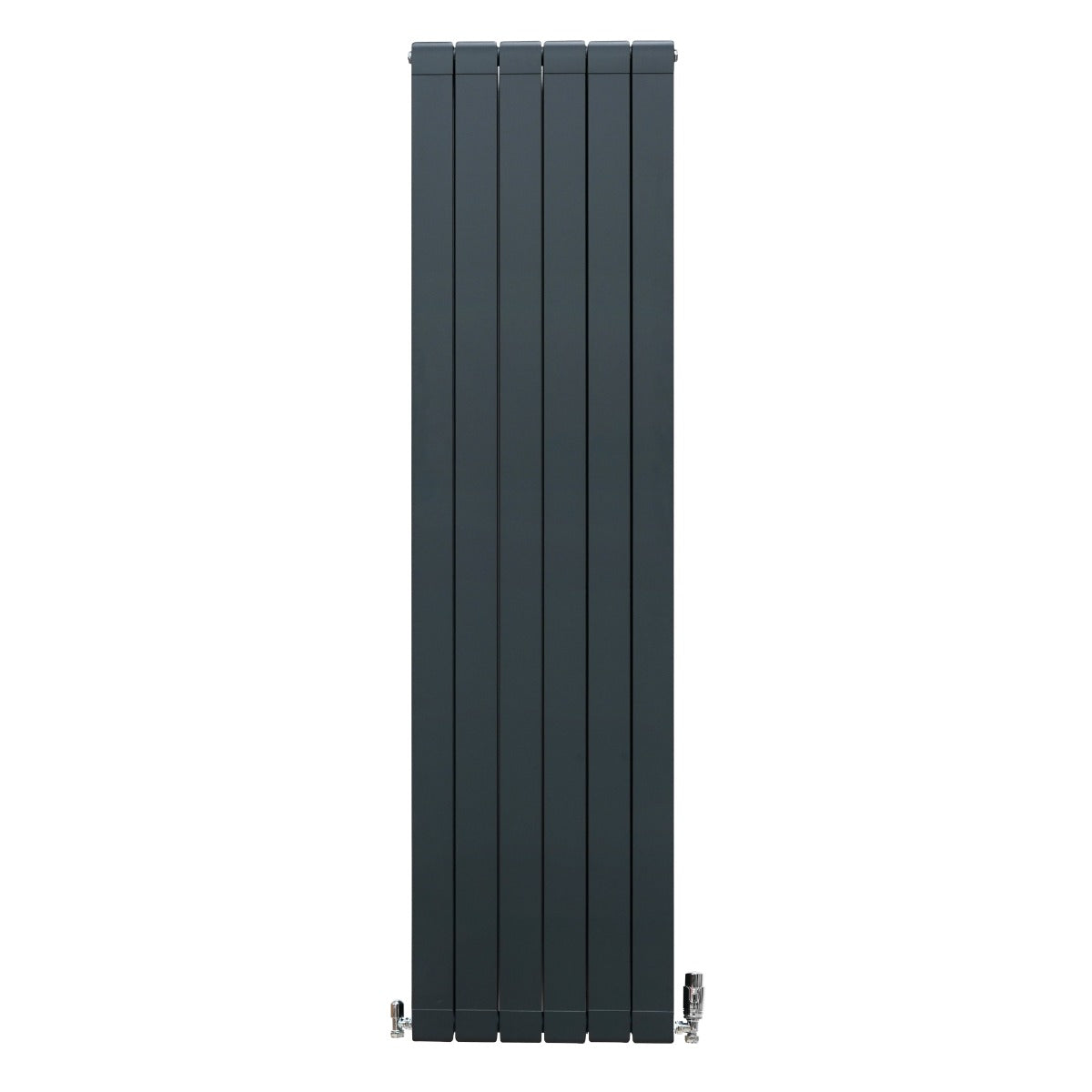 Aluminium Radiator & Kleppen - 1800mm x 475mm - Antraciet Grijs