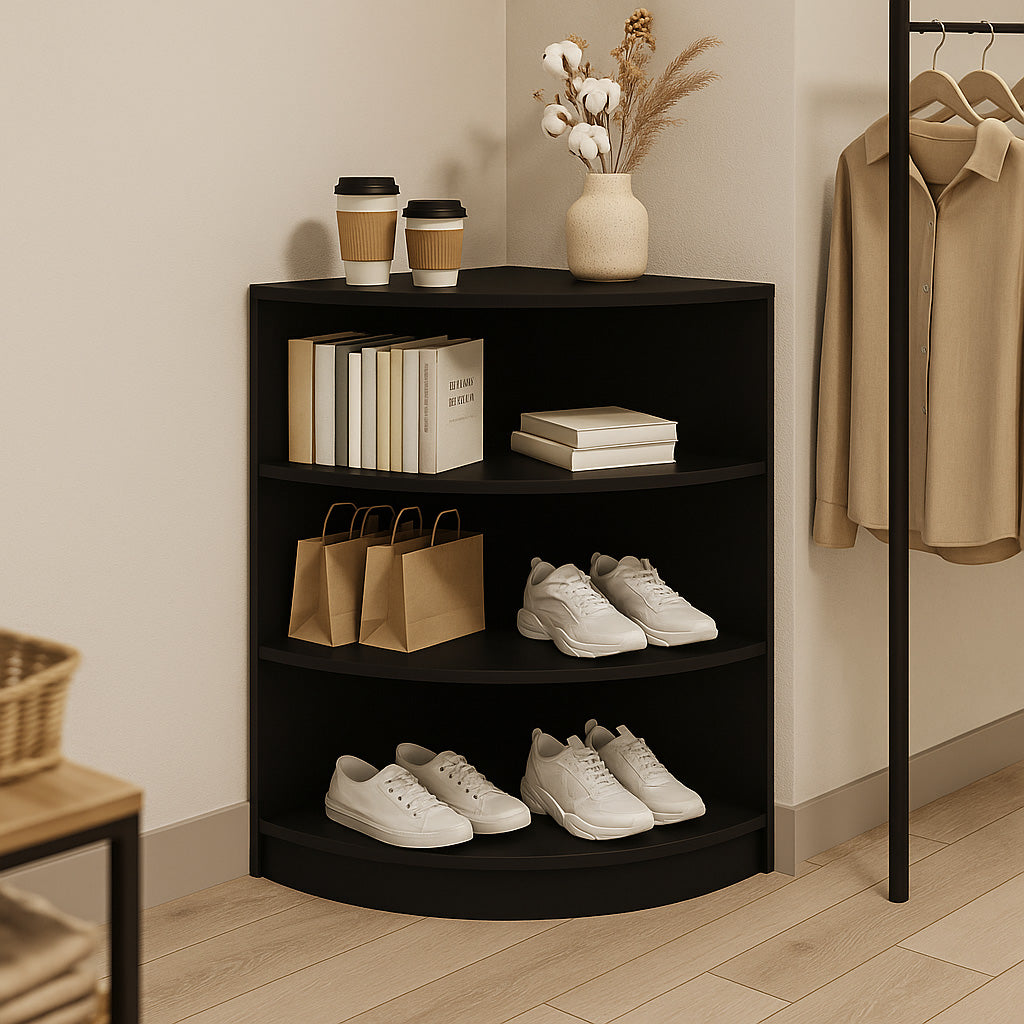 Detailhandel Winkel Hoek Toonbank LM60 - Zwart