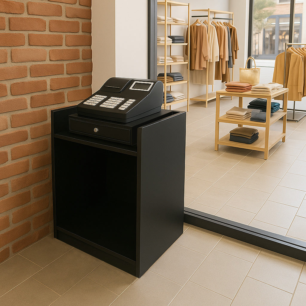 Winkel Toonbank Kassabalie TB60 - Zwart