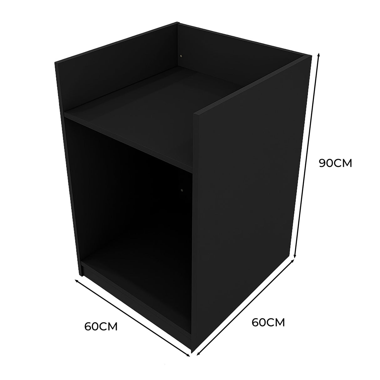 Winkel Toonbank Kassabalie TB60 - Zwart