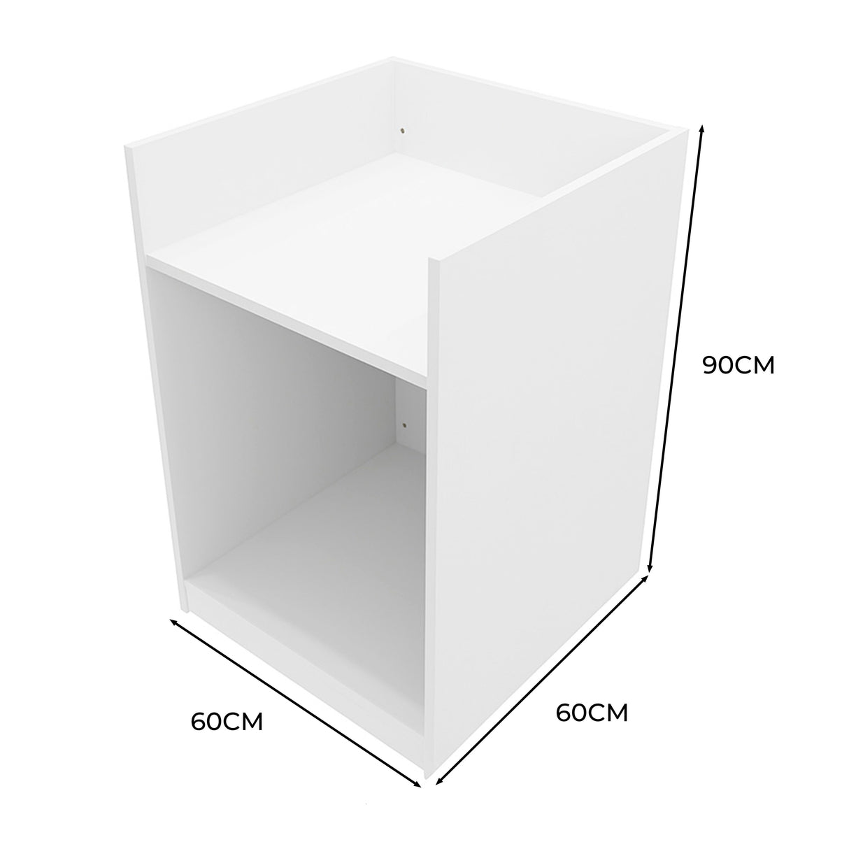 Winkel Toonbank Kassabalie TB60 - Wit