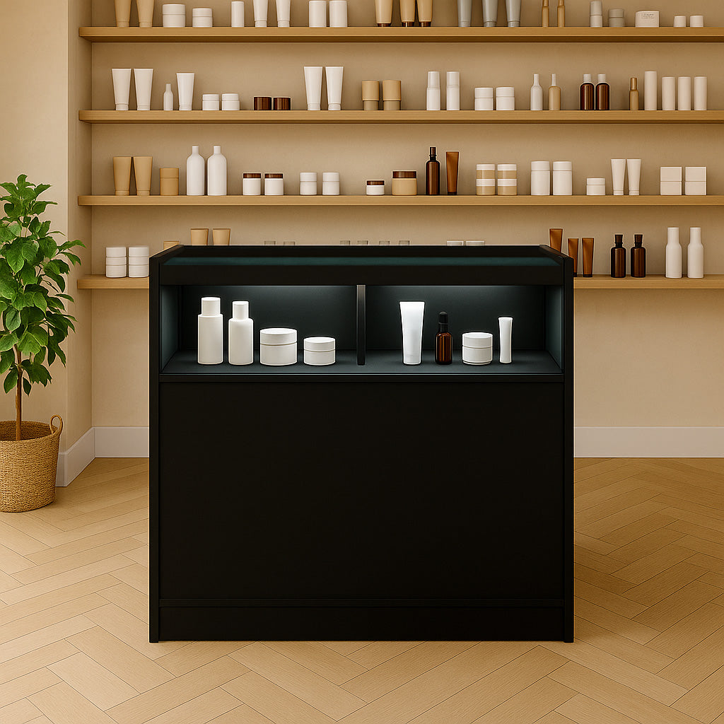 LED Detailhandel Winkel Toonbank B900 - Zwart