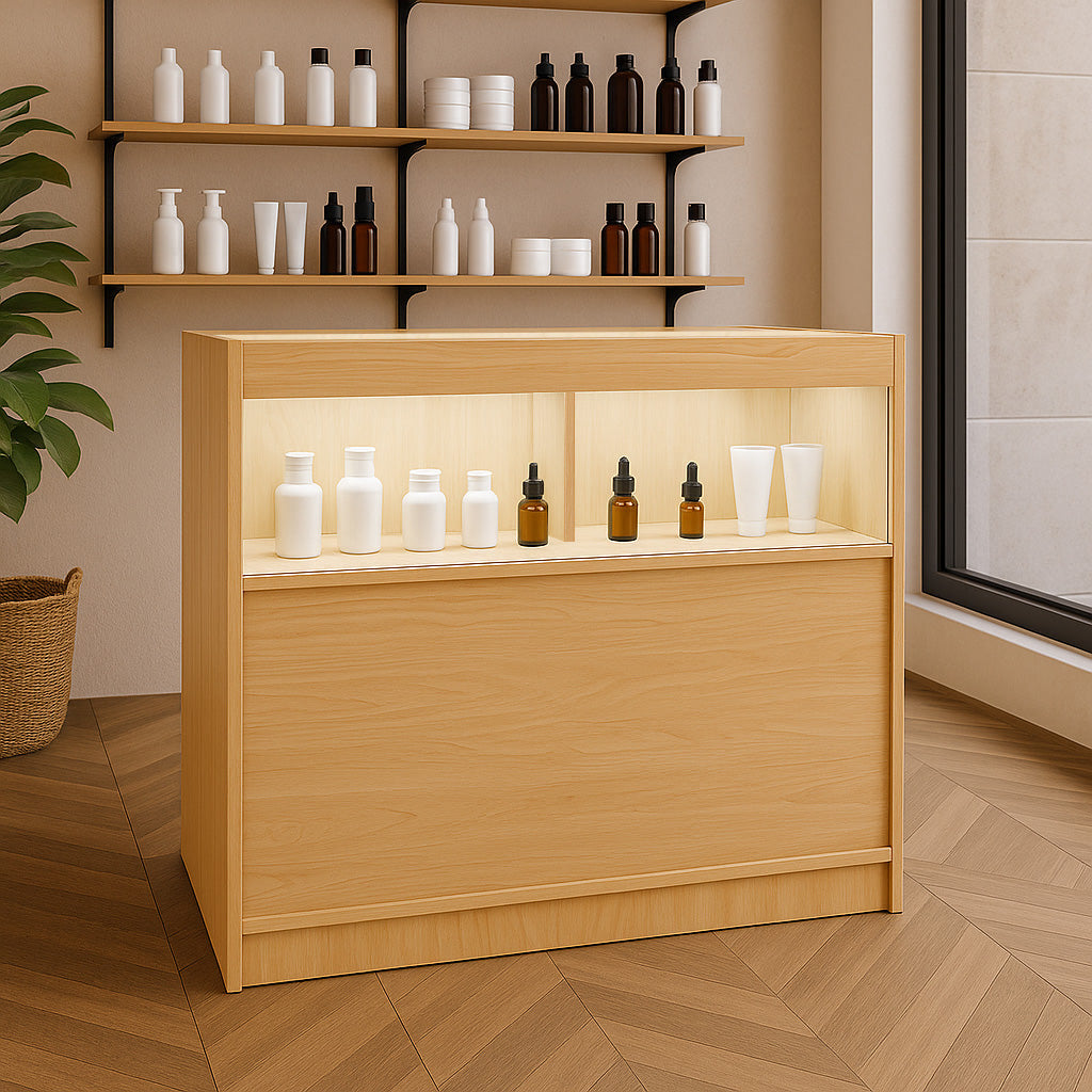 LED Detailhandel Winkel Toonbank B900 - Esdoorn