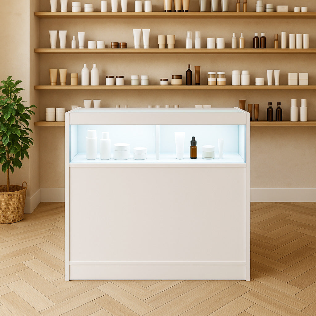 LED Detailhandel Winkel Toonbank B900 - Wit