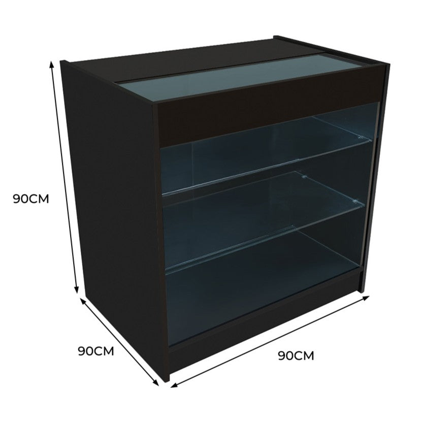 LED Detailhandel Winkel Toonbank K900 - Zwart