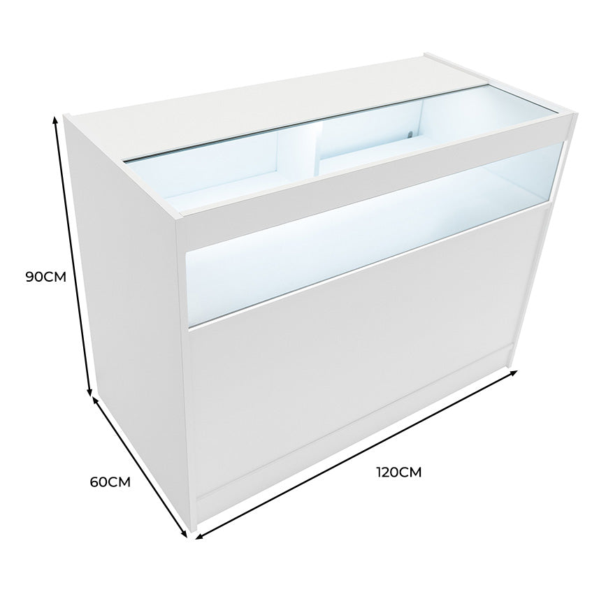 LED Detailhandel Winkel Toonbank B1200 - Wit
