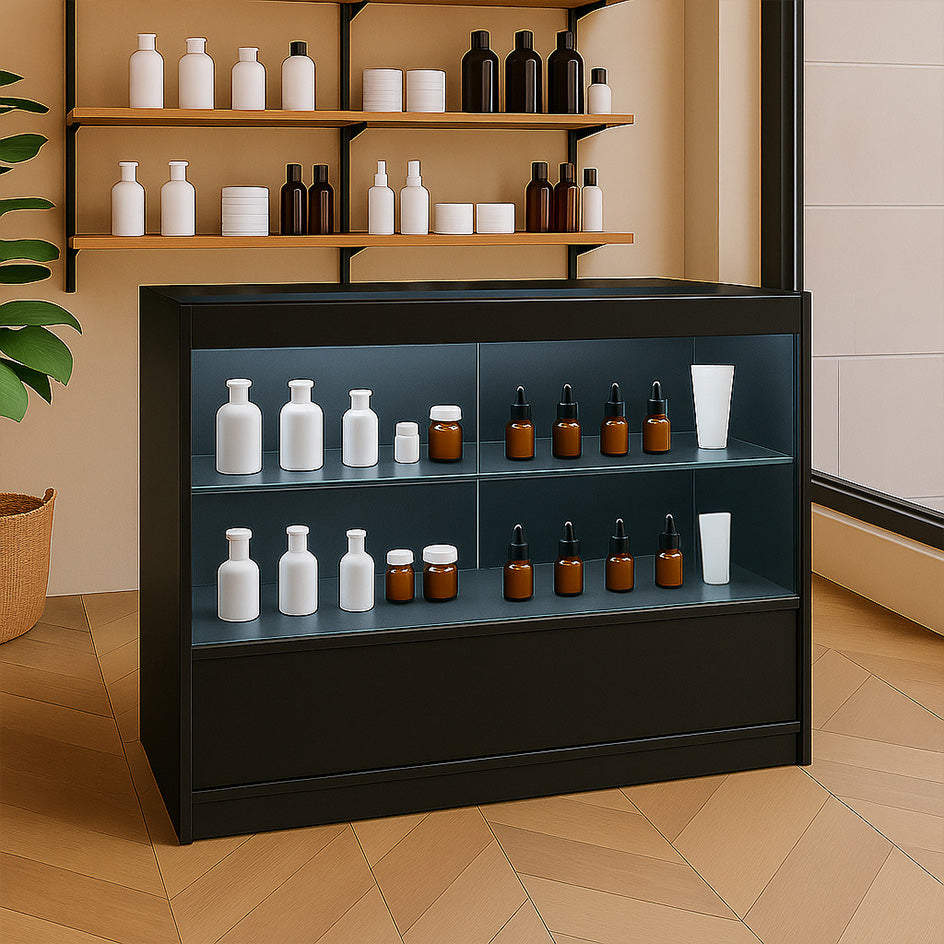 LED Detailhandel Winkel Toonbank C1200 - Zwart