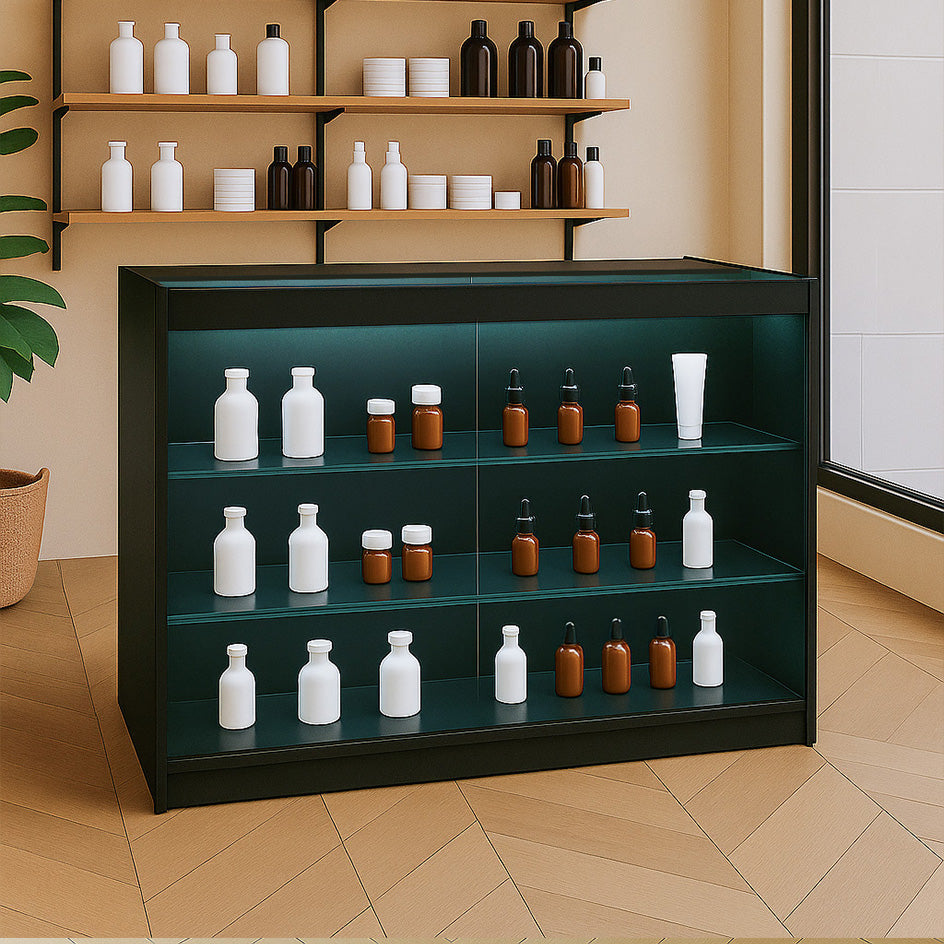 LED Detailhandel Winkel Toonbank K1200 - Zwart