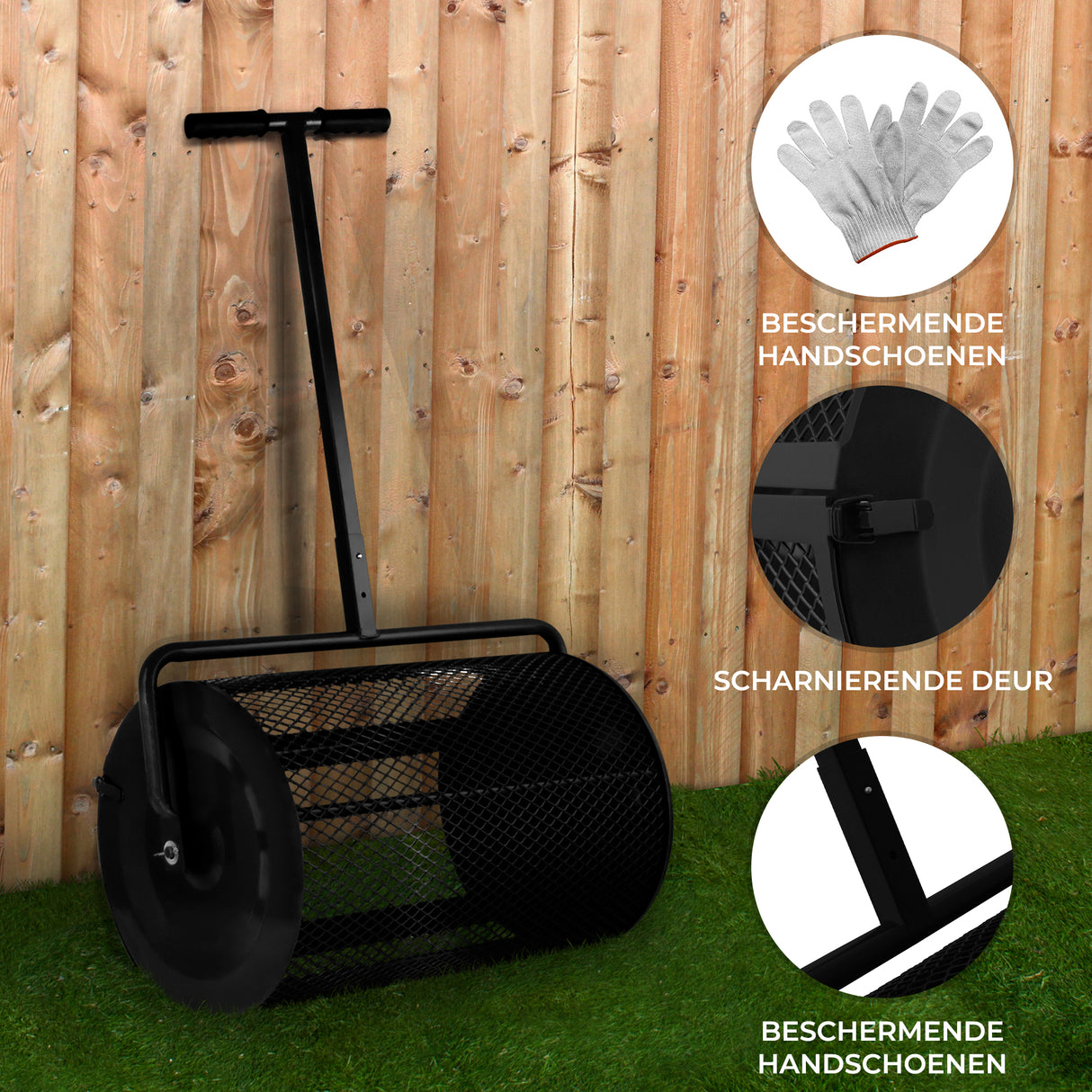 Compost & Veenmos Strooien - Zwart