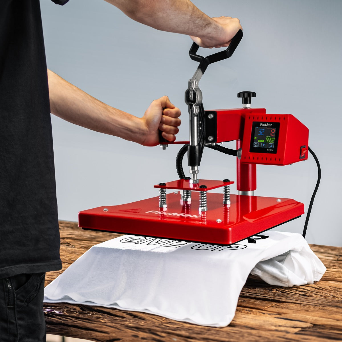Pixmax 38cm Swing Hitte pers + Sublimatie printer