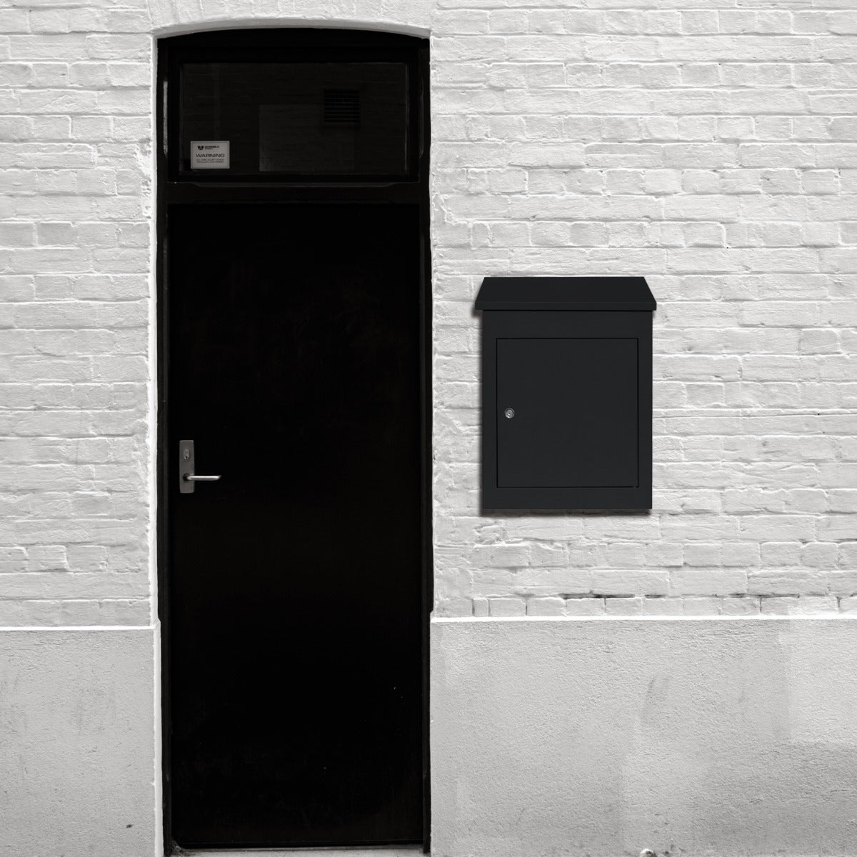 Zwarte Antidiefstal Brievenbus