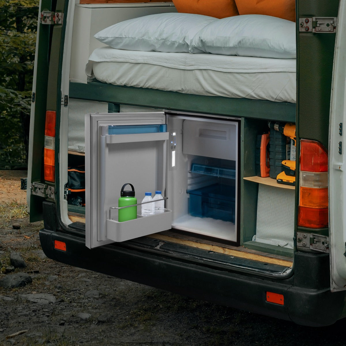 Mini Compressor Koelkast - Capaciteit: 46.5 Liter - Zilver