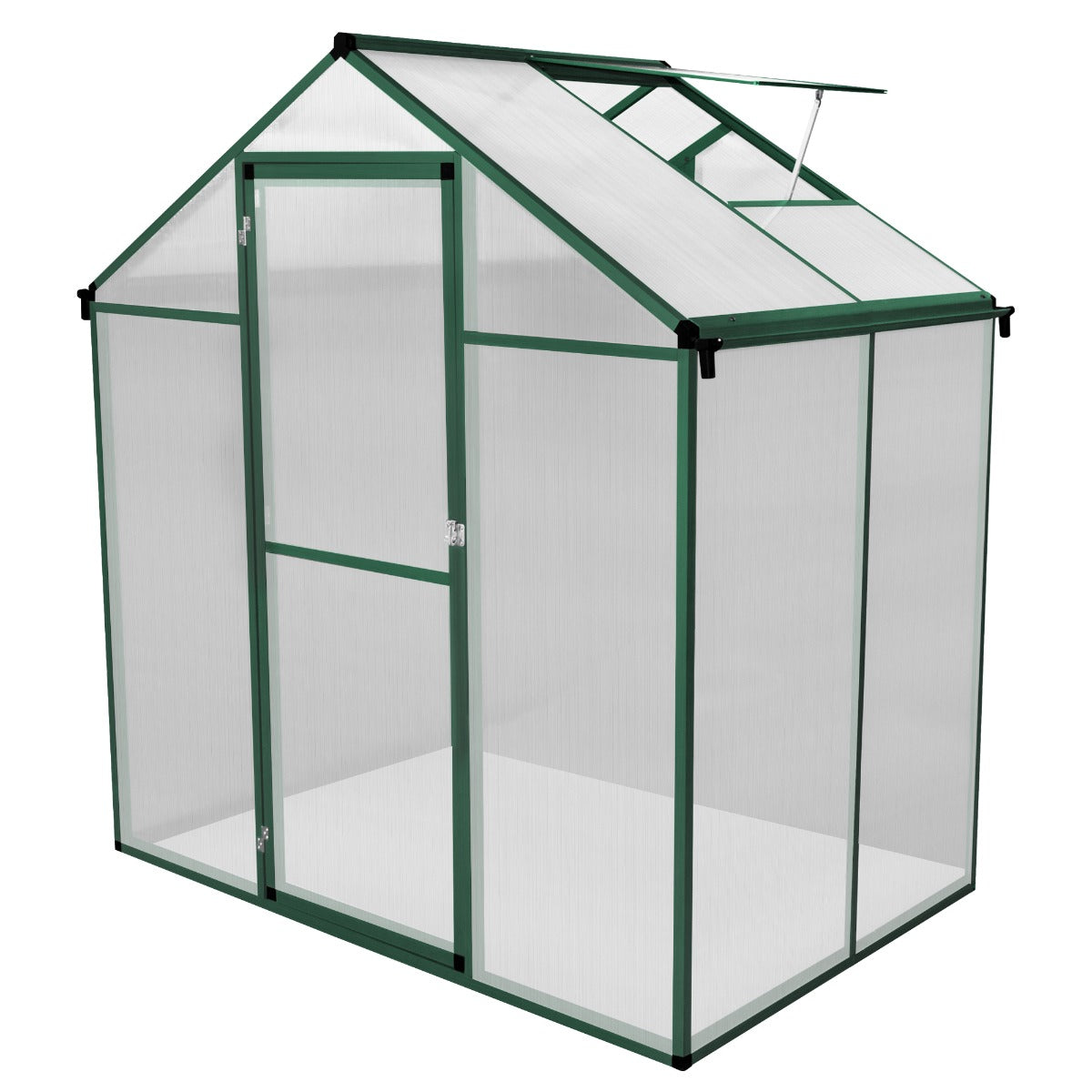 Tuinkas - Polycarbonaat - 185 x 120 x 194 cm - Groen