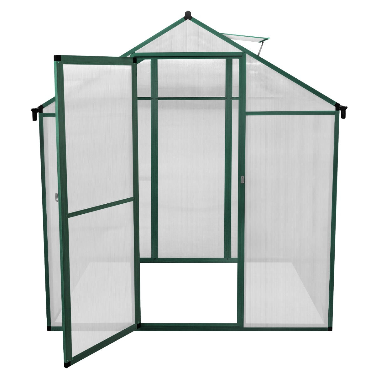 Tuinkas - Polycarbonaat - 185 x 120 x 194 cm - Groen