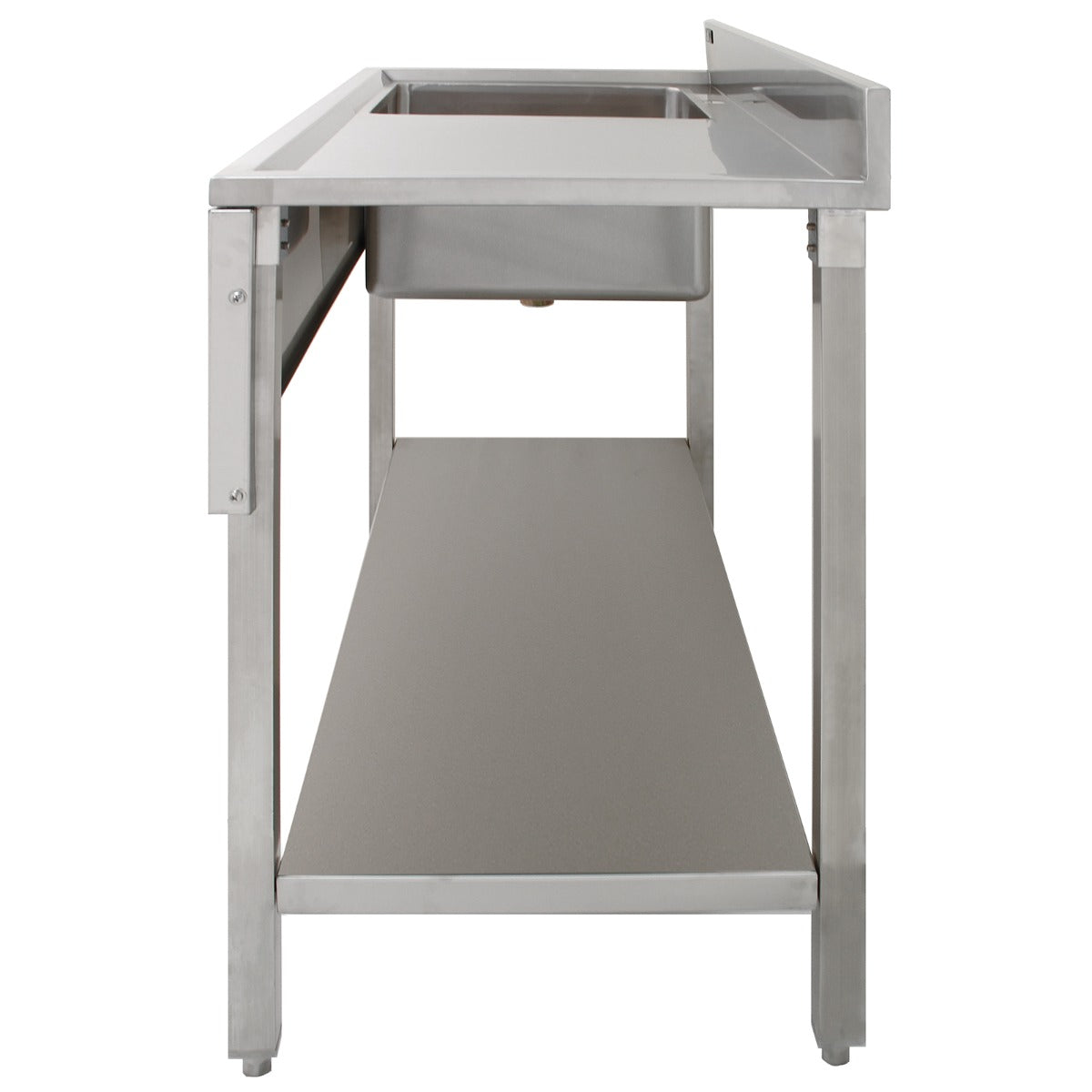 KuKoo Professionele Catering Spoeltafel - RVS - Rechter Afdruipvlak