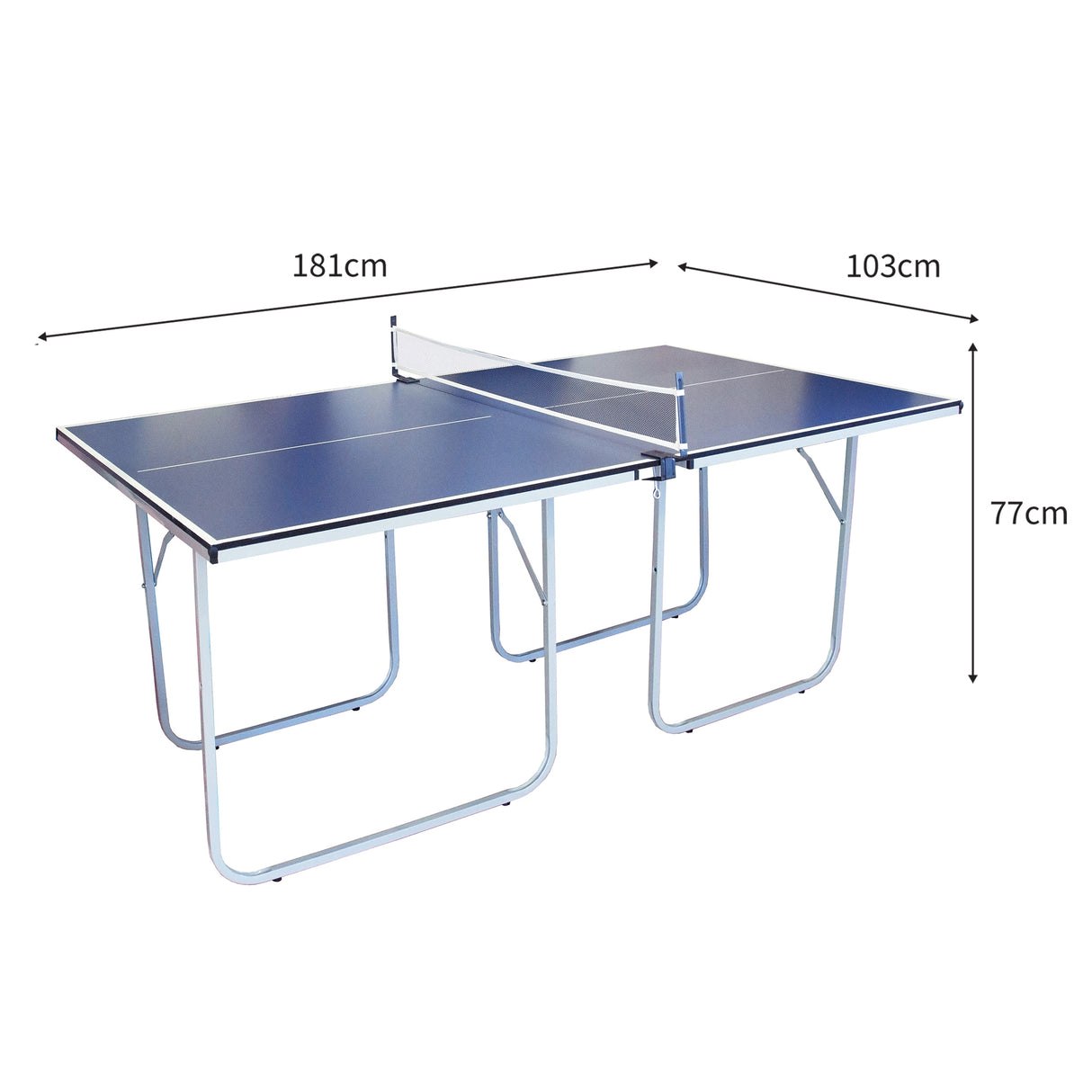 Inklapbare Tafeltennis Ping Pong Tafel & Accessoires