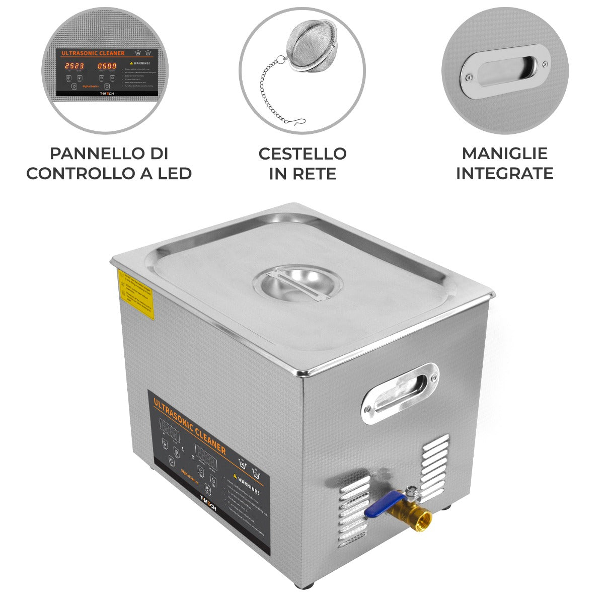 T-Mech Ultrasone Reiniger – 10L