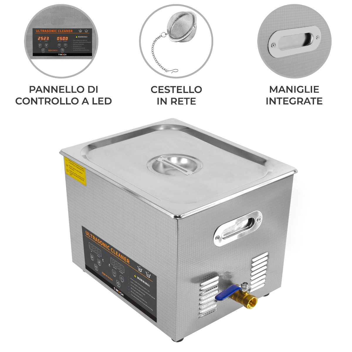 T-Mech Ultrasone Reiniger – 15L