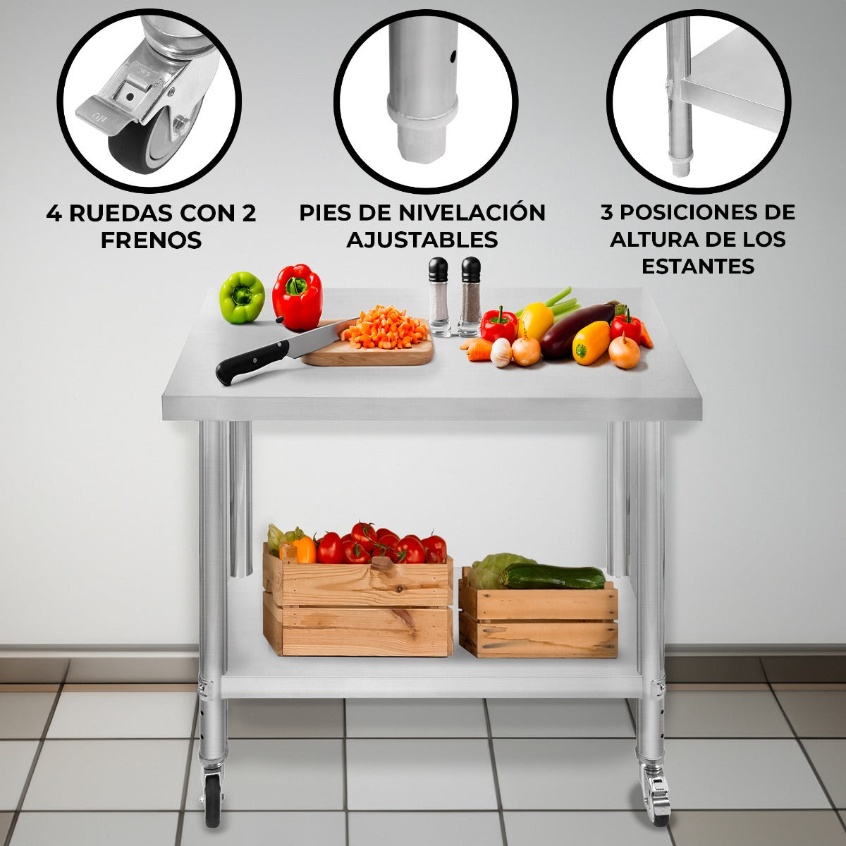 KuKoo Werktafel – 86cm x 90cm x 60cm