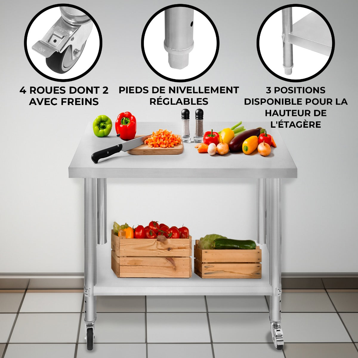 KuKoo Werktafel – 86cm x 90cm x 60cm