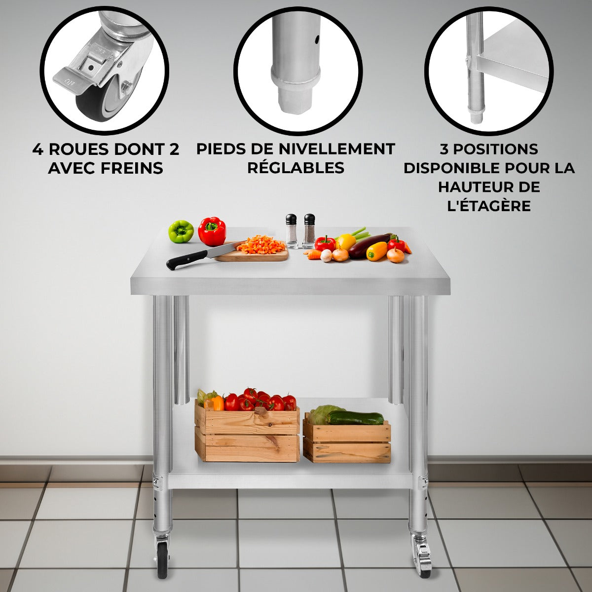 KuKoo Werktafel – 86cm x 76cm x 45cm