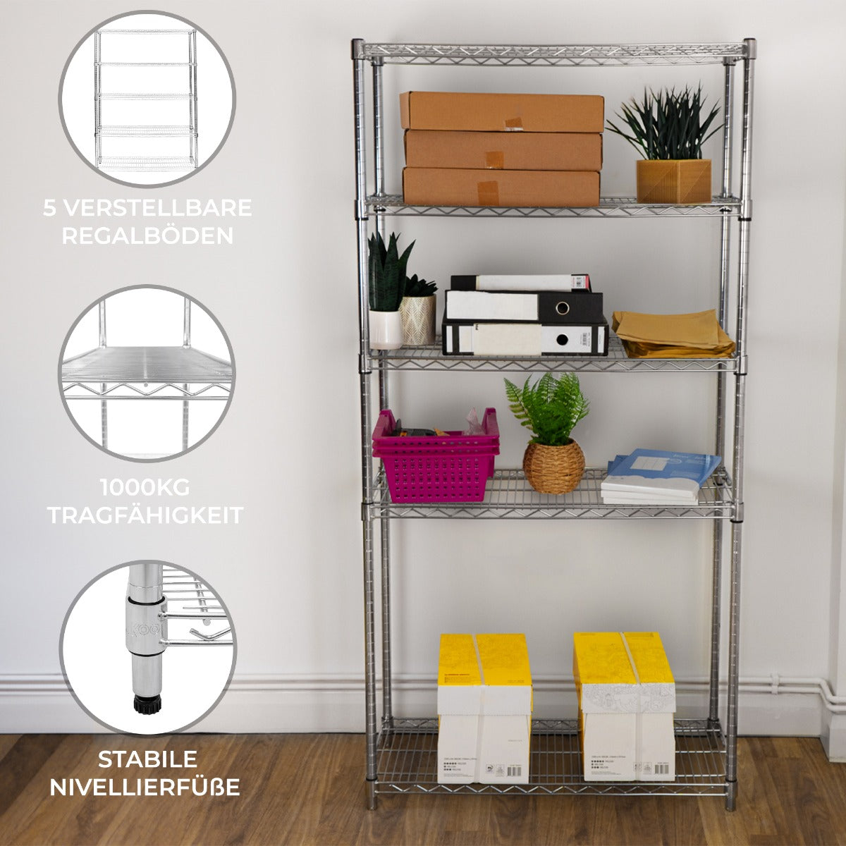 KuKoo Draadrek - 35cm x 90cm x 180cm