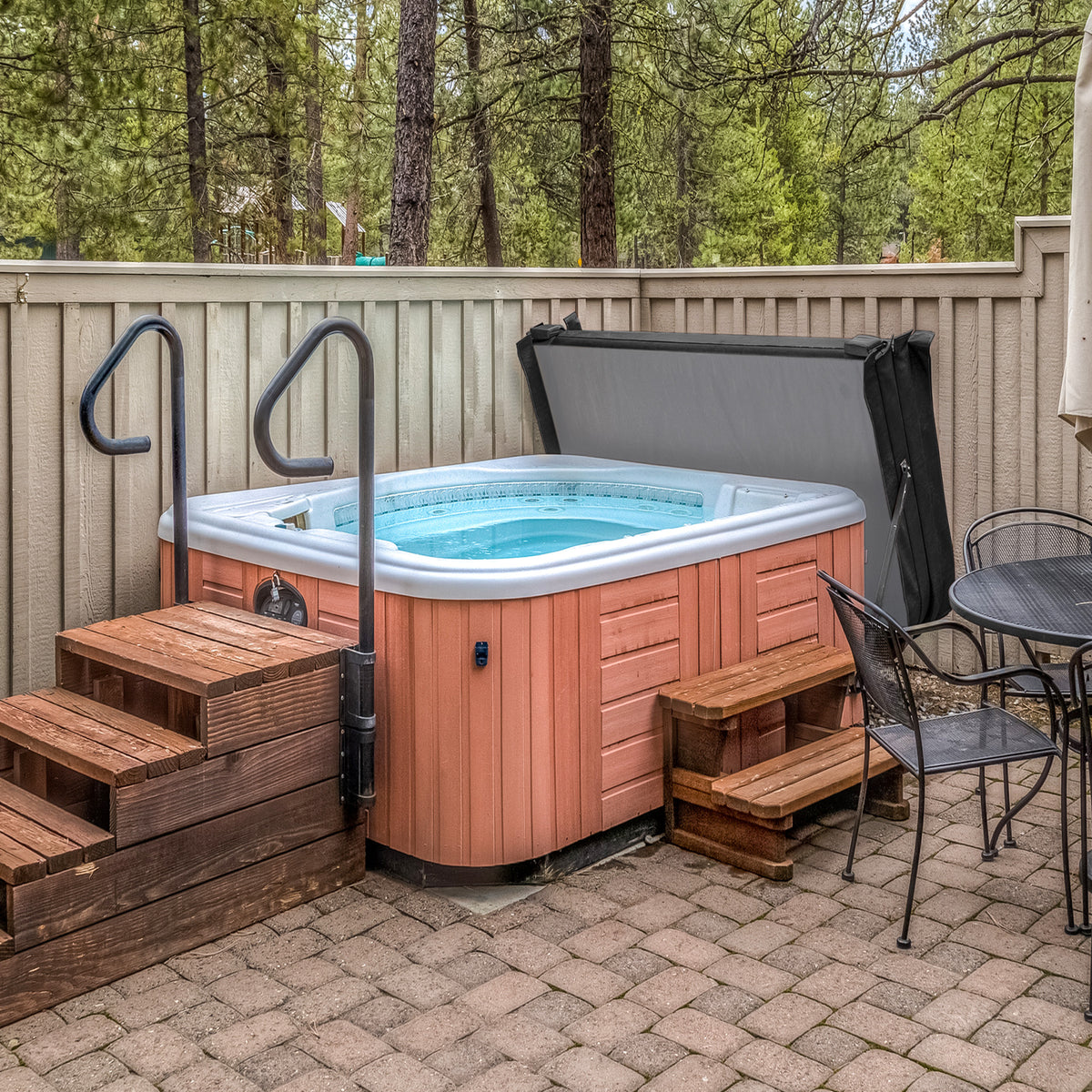 Geïsoleerd Hottubdeksel - Zwart - 2 m