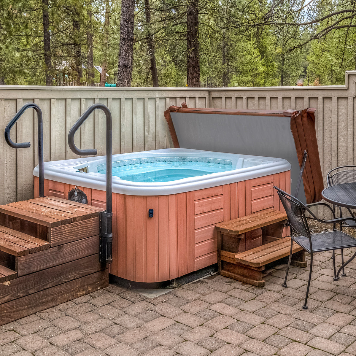 Geïsoleerd Hottubdeksel - Bruin - 2,1 m