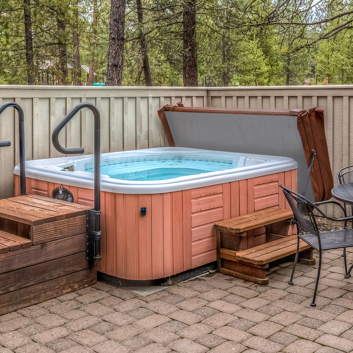 Geïsoleerd Hottubdeksel - Bruin - 2,2 m