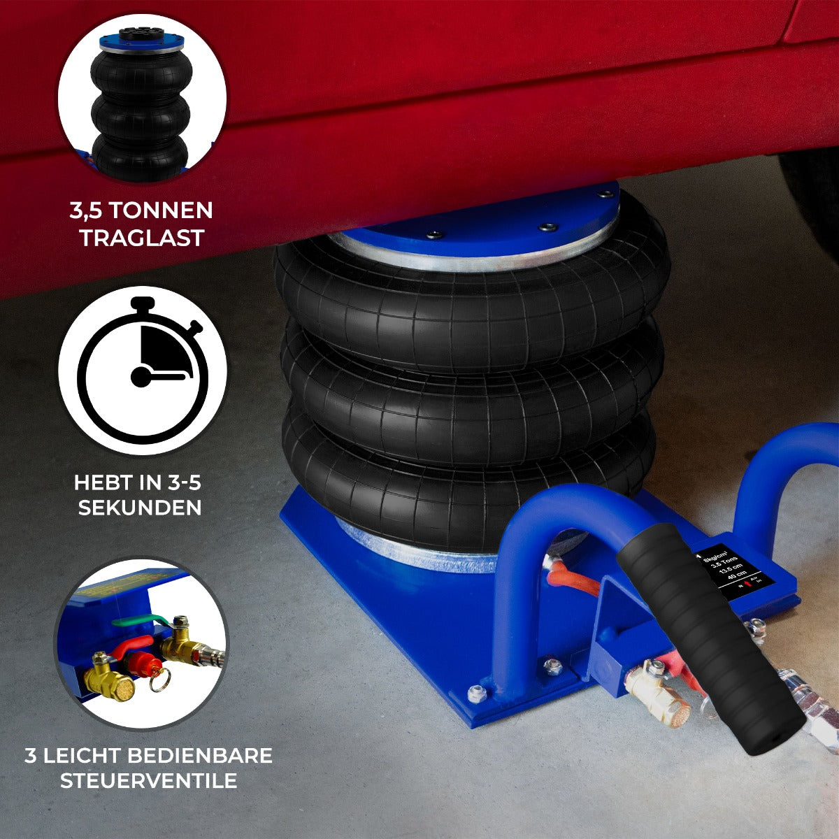 Air Bag Luchtkussen Auto Krik - 3,5T - Draaghandvat