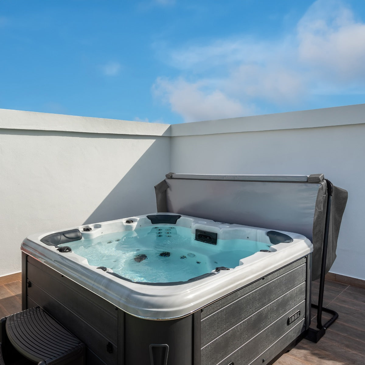 Geïsoleerd Hottubdeksel - Grijs - 2,1 m
