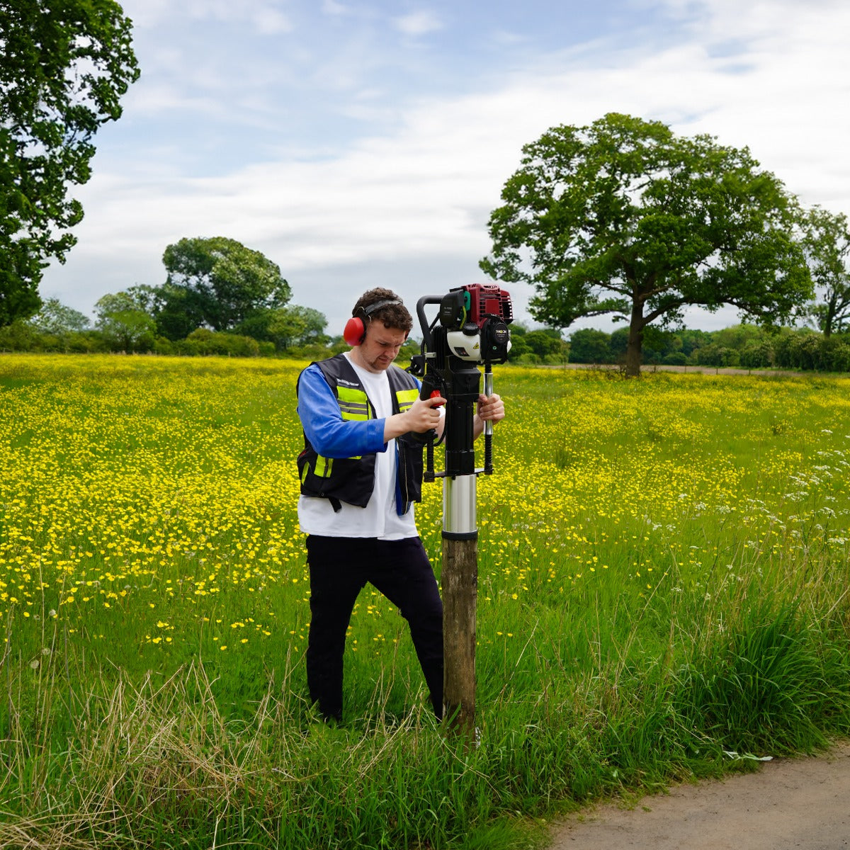 T-Mech 4-Takt Benzine Paalrammer