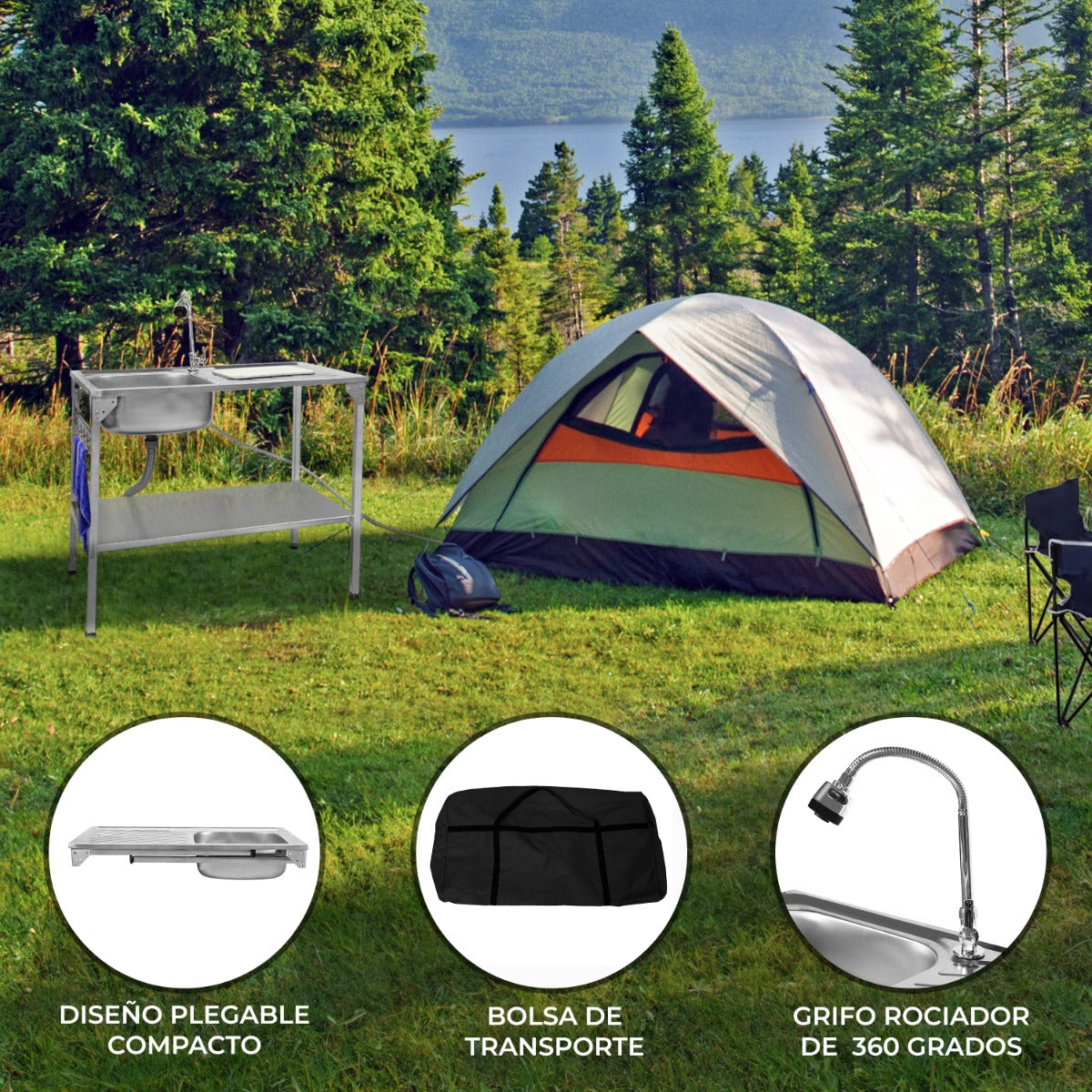 Opvouwbare Camping Gootsteen