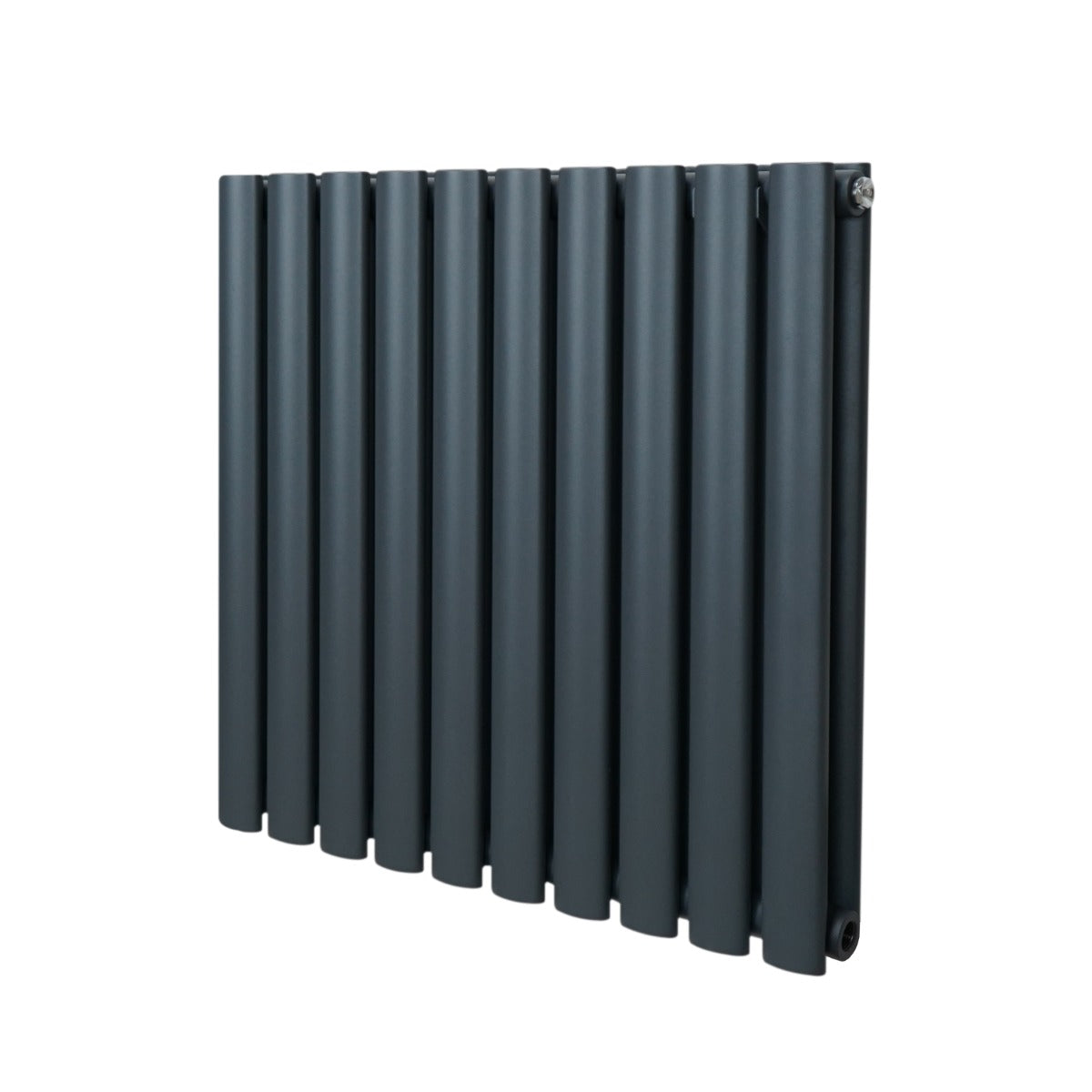 Ovale Kolomradiator - 600mm x 600mm - Grijs