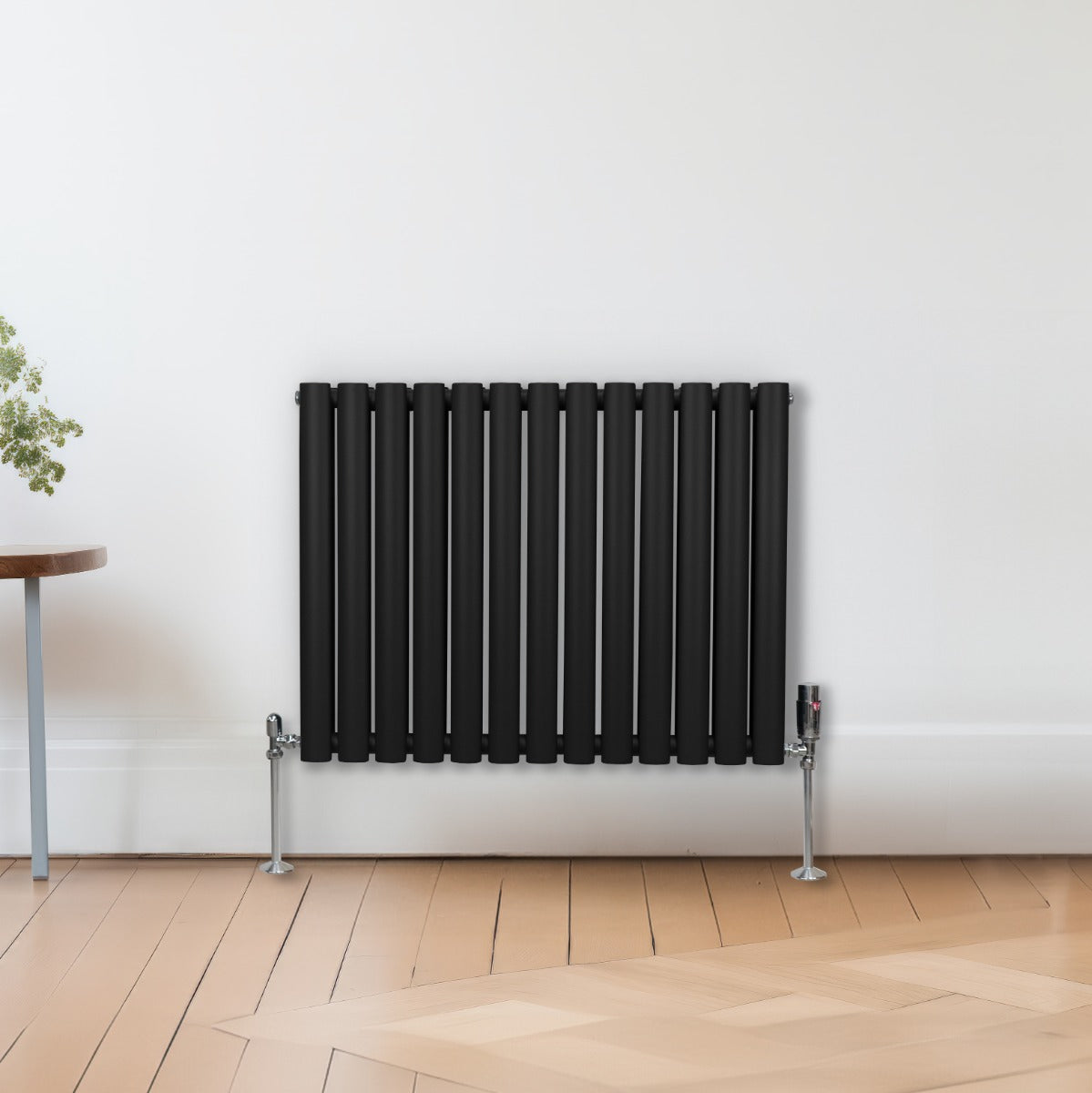 Ovale Kolomradiator - 600mm x 780mm - Zwart