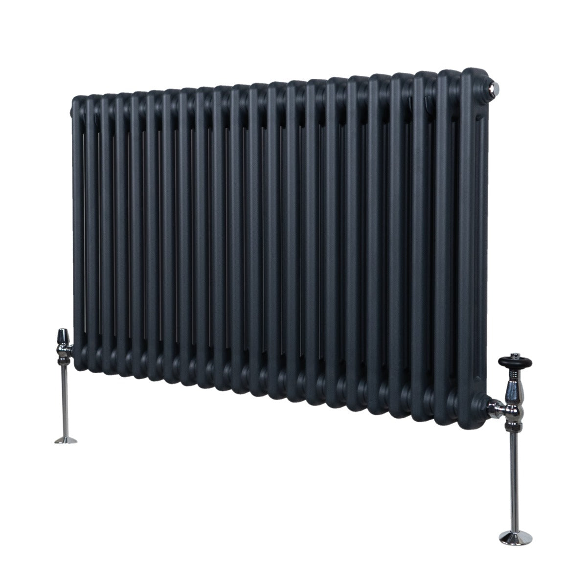 Traditionele 2 Kolom Radiator - 600 x 1012mm - Antraciet Grijs
