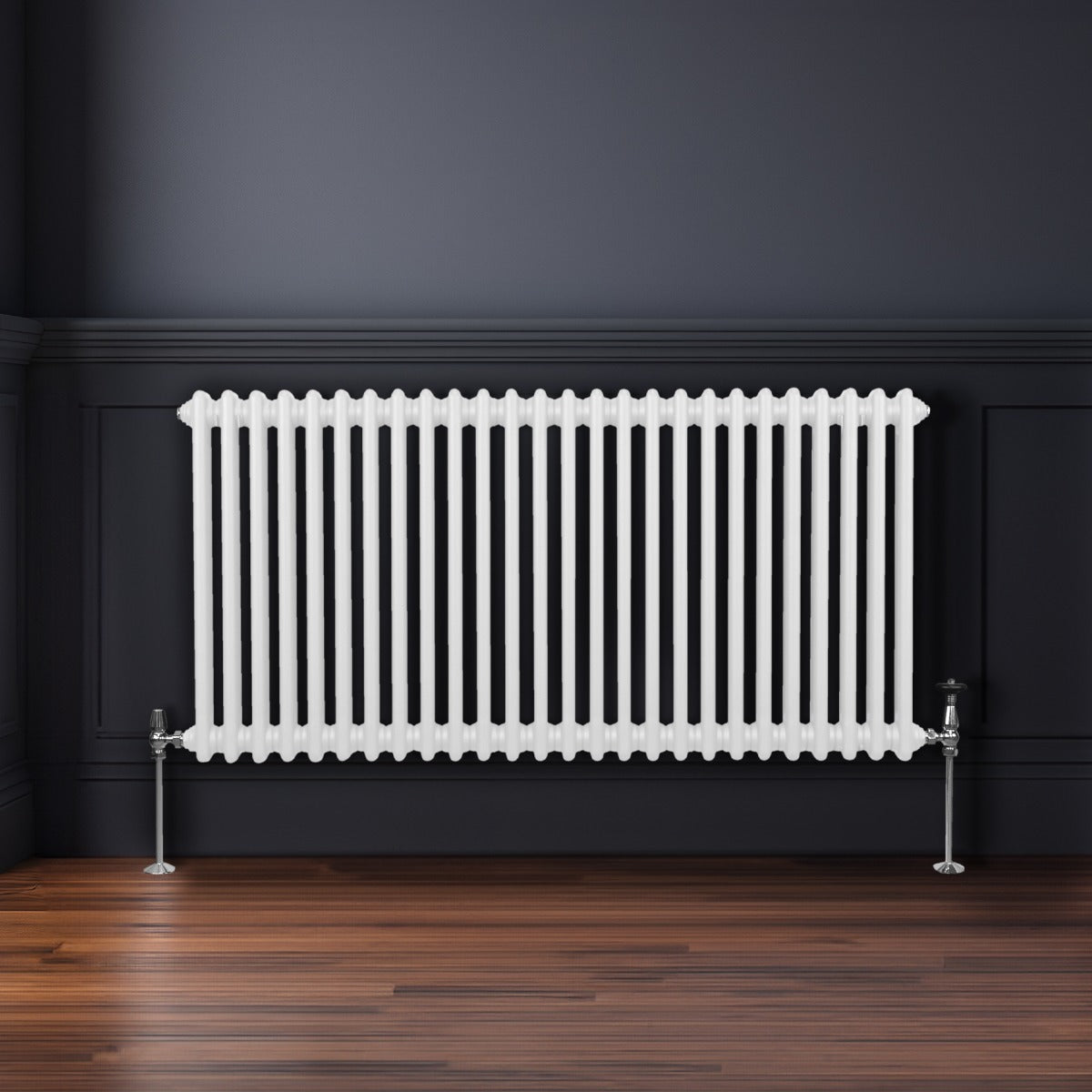 Traditionele 2 Kolom Radiator - 600 x 1192mm - Wit