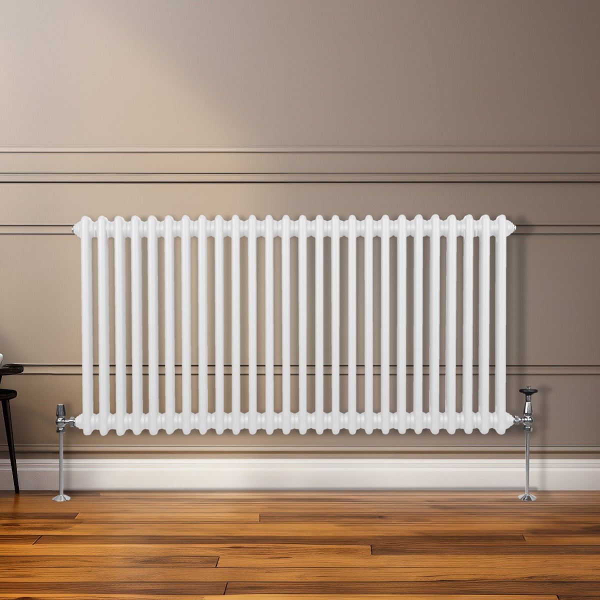 Traditionele 2 Kolom Radiator - 600 x 1192mm - Wit