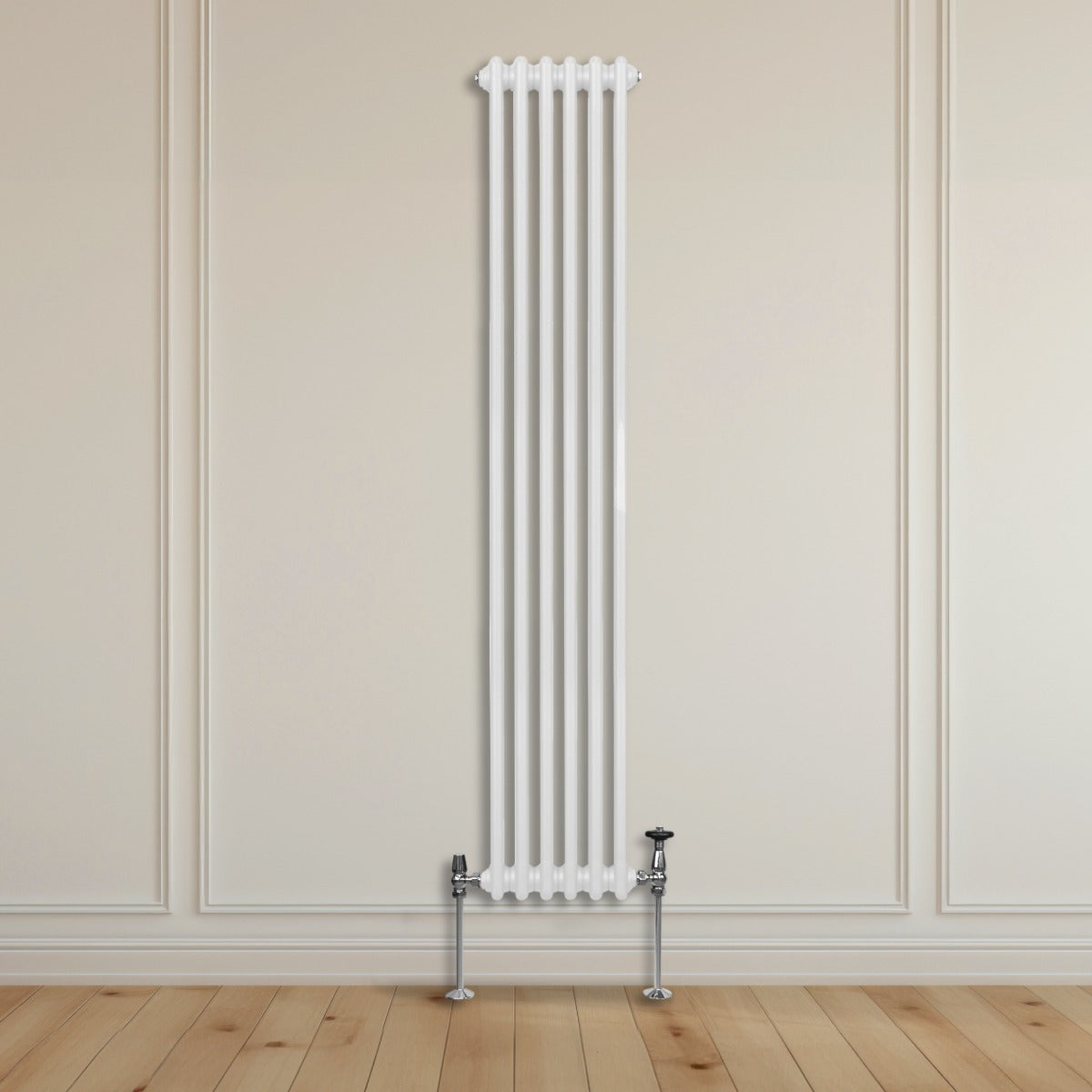Traditionele 2-kolomsradiator - 1800 x 292 mm - Wit