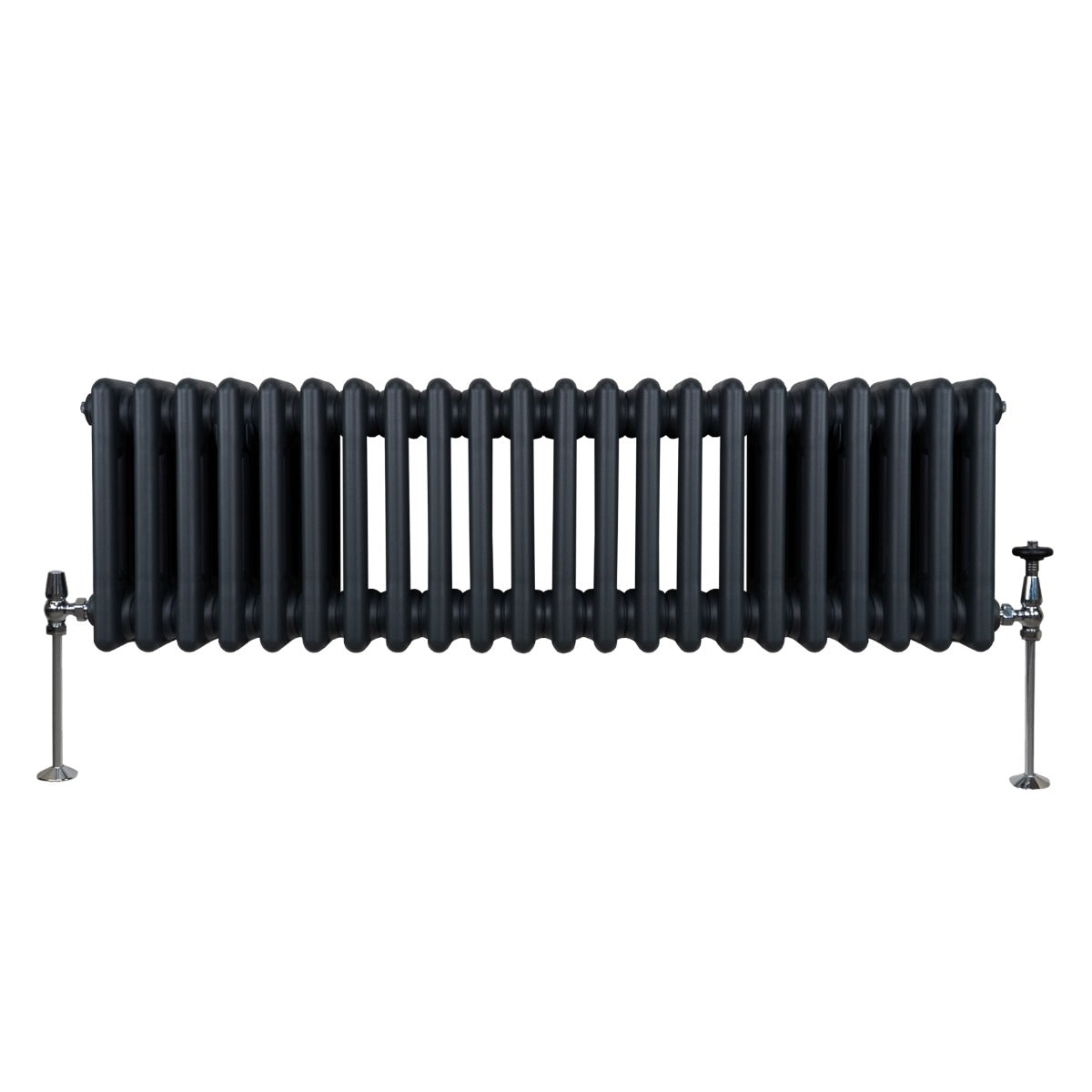 Traditionele 3 Kolom Radiator - 300 x 1012mm - Antraciet Grijs