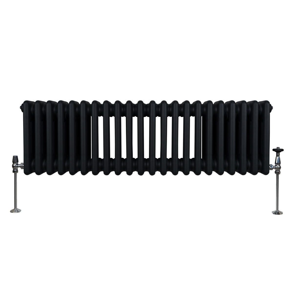 Traditionele 3 Kolom Radiator - 300 x 1012mm - Zwart