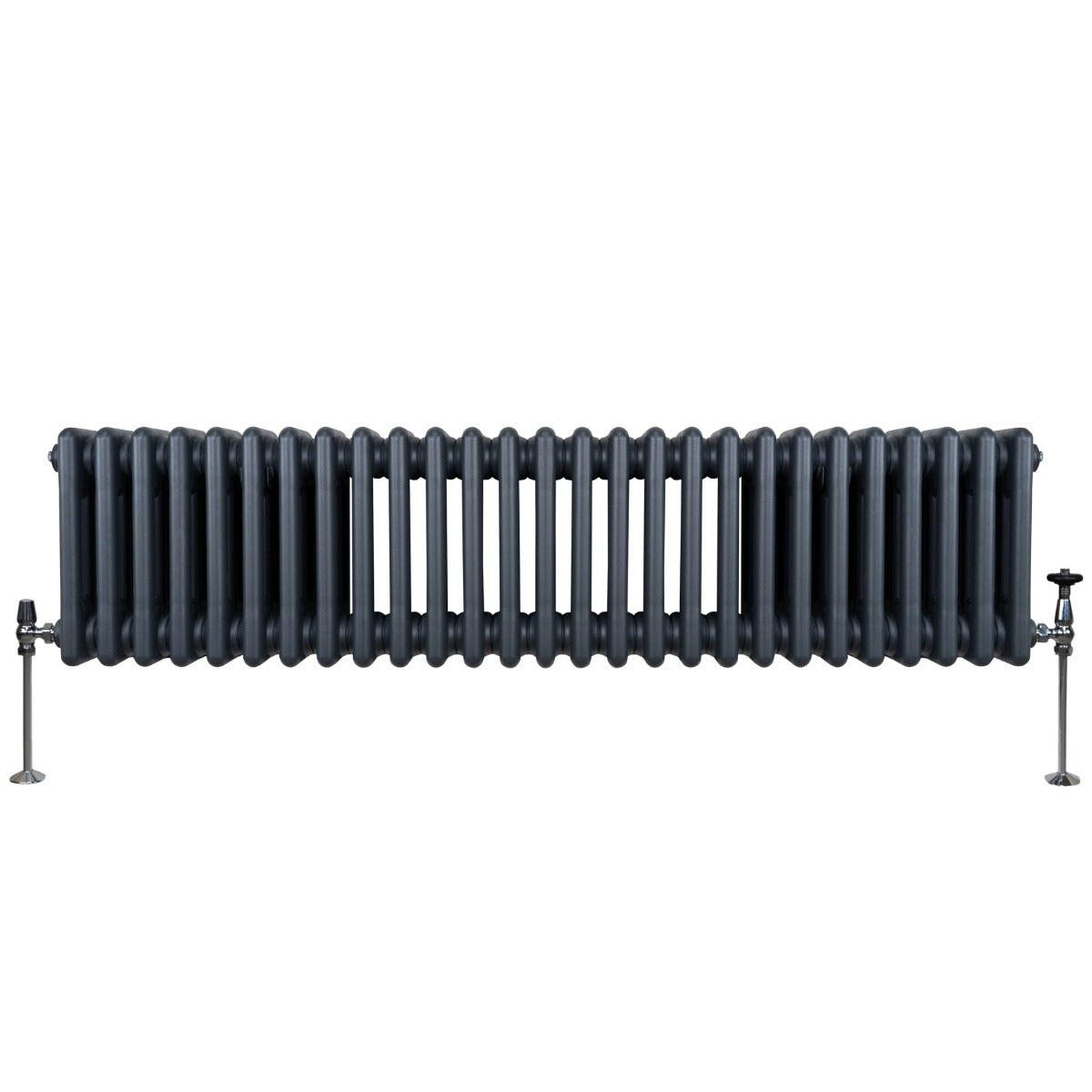 Traditionele 3 Kolom Radiator - 300 x 1192mm - Antraciet Grijs