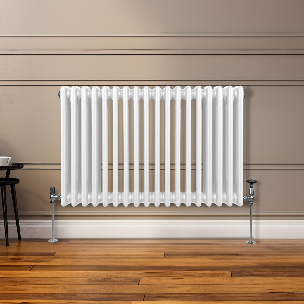 Traditionele 3 Kolom Radiator - 600 x 832mm - Wit
