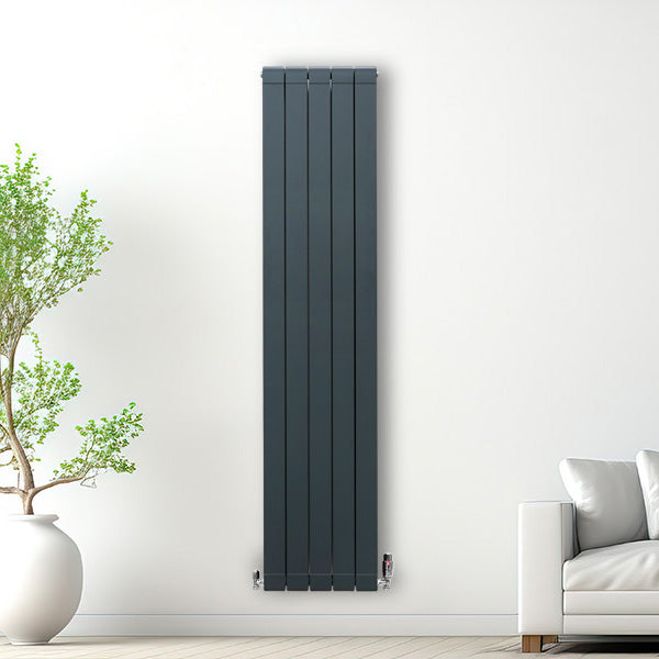 Aluminium Radiator – 1800mm x 395mm – Antraciet Grijs